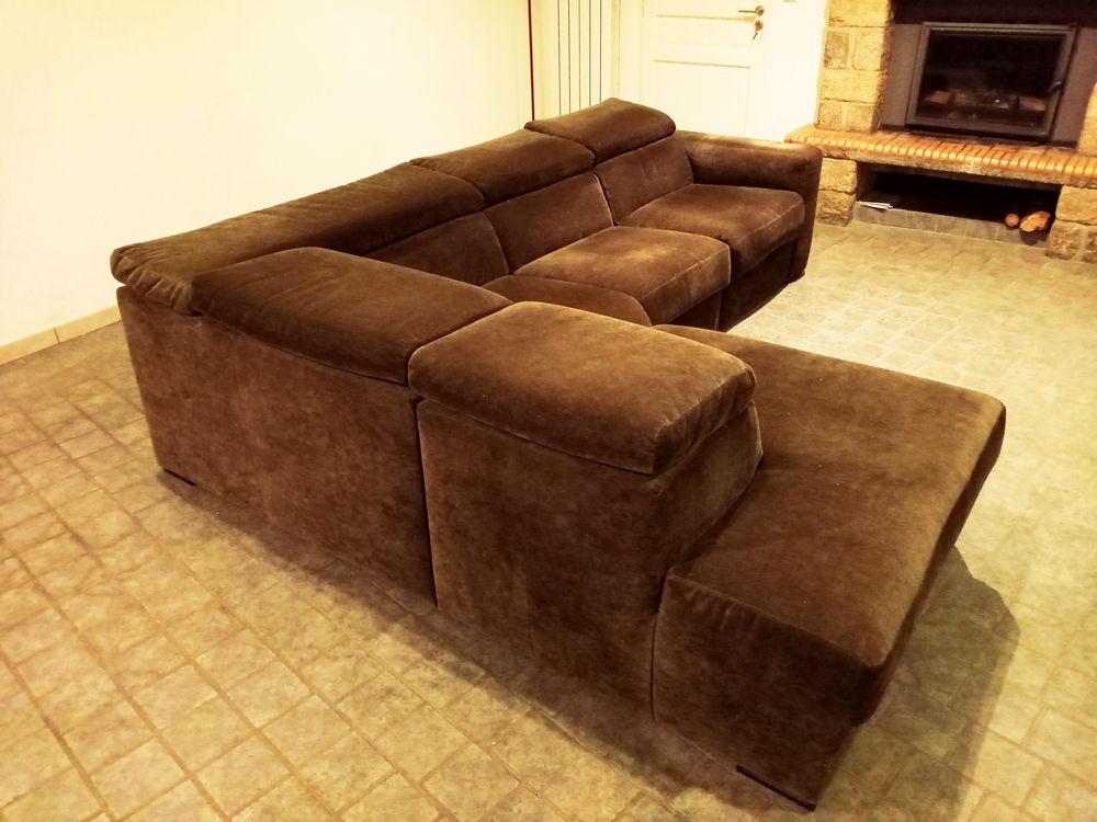Canap&eacute; d'angle avec relax &eacute;lectrique Meubles