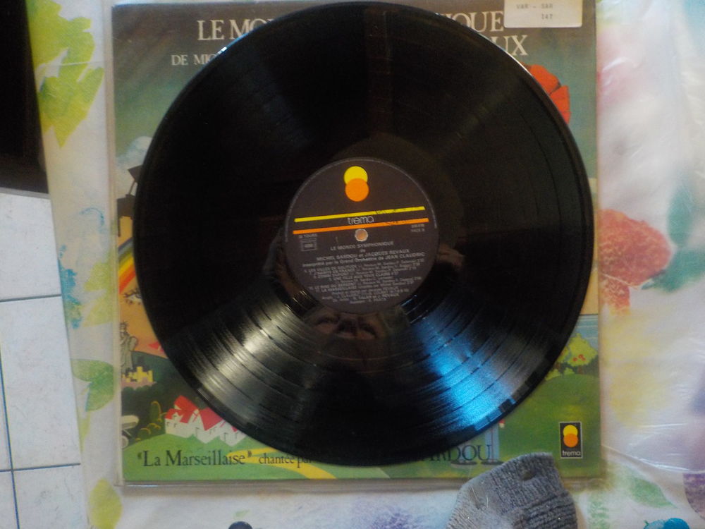 VYNIL 33T MICHEL SARDOU Album LE MONDE SYMPHONIQUE CD et vinyles