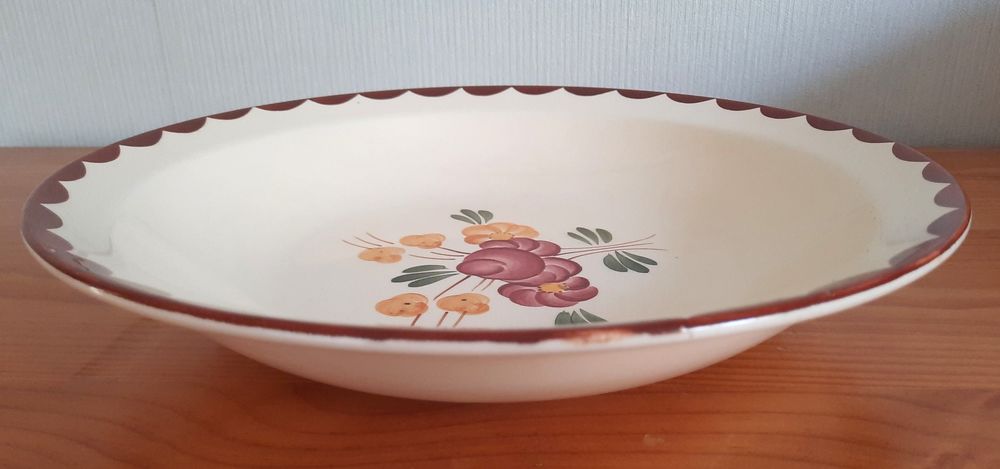 2 plats, FAIENCERIE LONGCHAMP Mod&egrave;le Agen. Cuisine