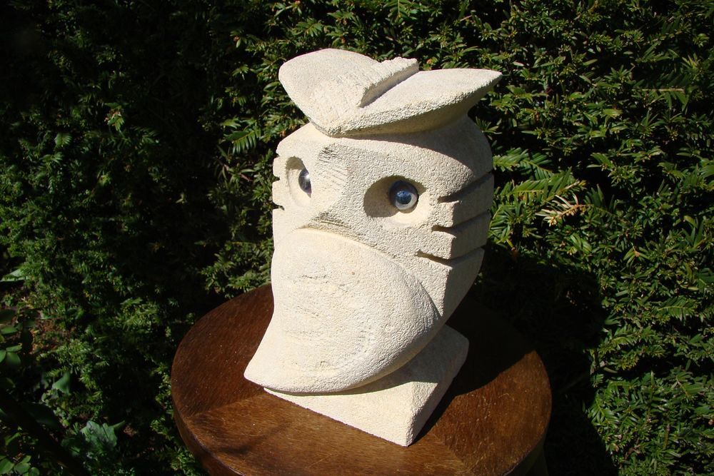 Sculpture en pierre hibou / chouette - ann&eacute;es 1980
Décoration