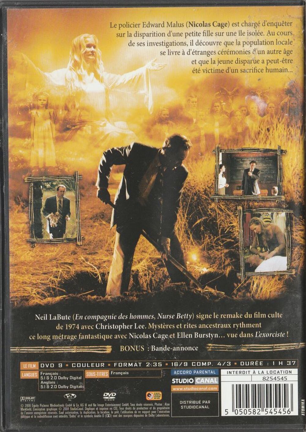 The Wicker Man DVD et blu-ray