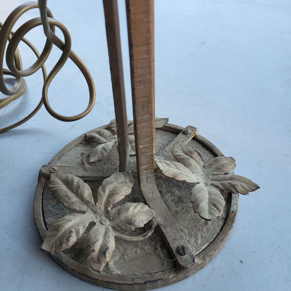 tr&egrave;s belle lampe en fer forg&eacute; ancienne ann&eacute;e 30 
