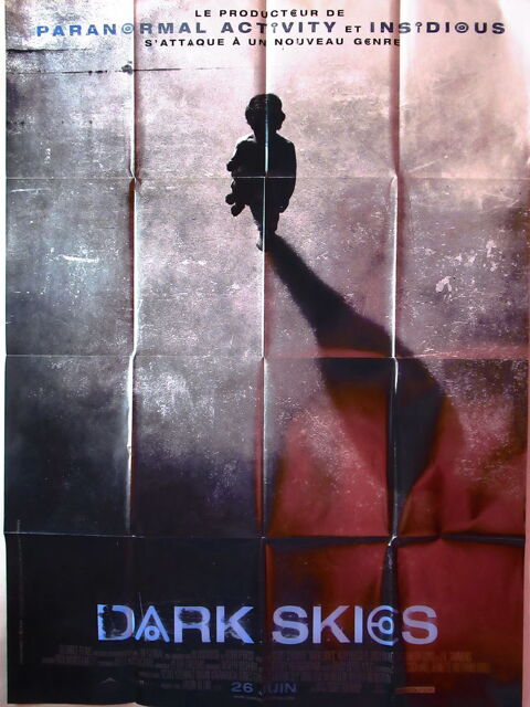 Affiche de cinéma originale film DARK SKIES 120x160 cm pliée Curtafond (01)