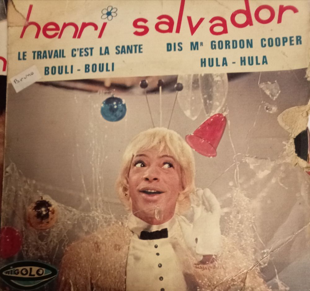 HENRI SALVADOR / 5 X DISQUES VYNIL 45 TOURS CD et vinyles