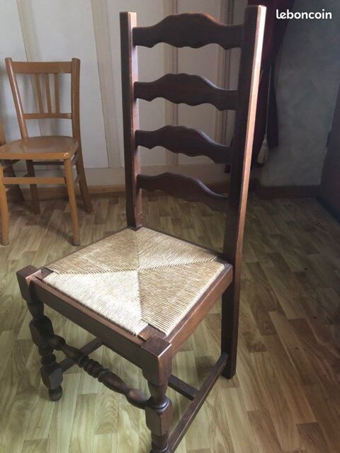 Lot de 6 chaises en bois 50 Les Fins (25)