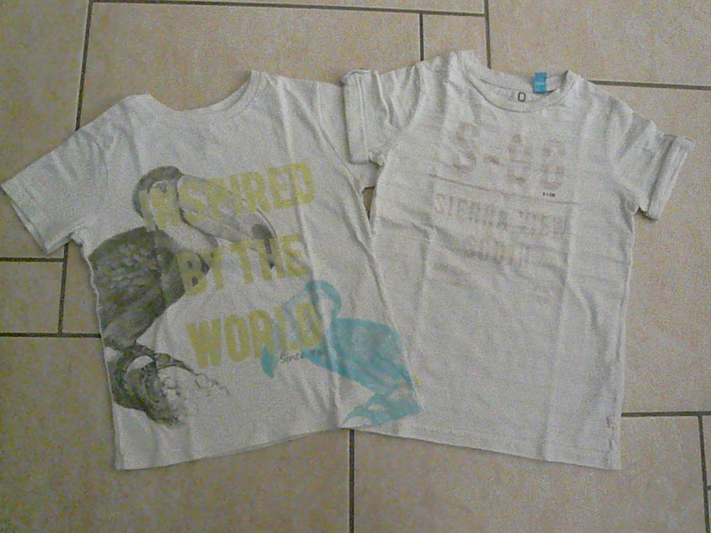 Lot de 2 tee-shirts gar&ccedil;on Okaidi 5 ans (n&deg;12) Vtements enfants