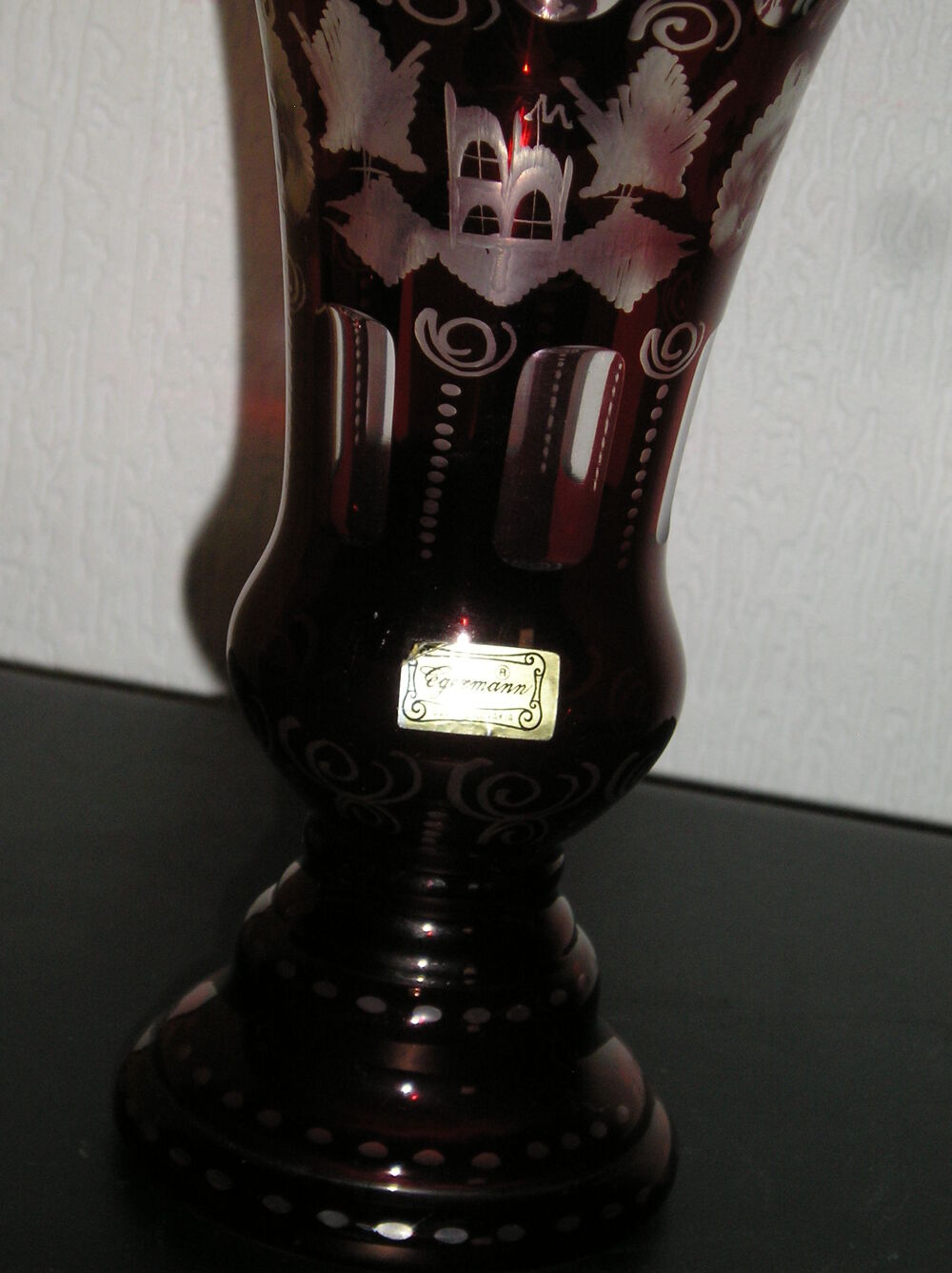 Vase en cristal de Boh&ecirc;me Décoration