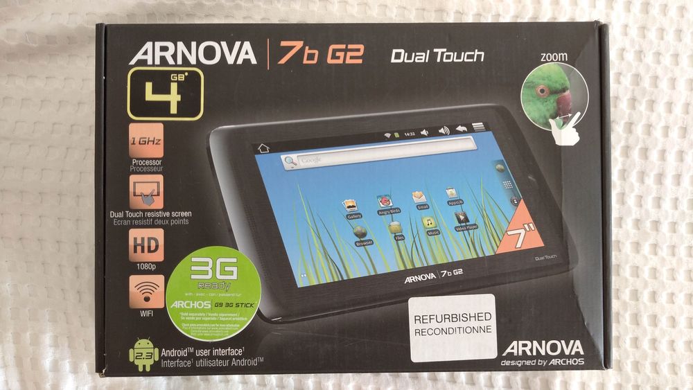 Tablette Android 7 pouces Arnova 7b G2.
Téléphones et tablettes