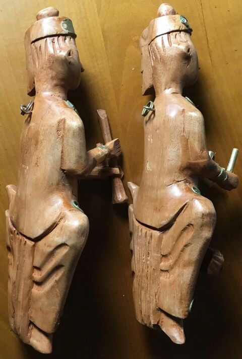 Paire de figurines musiciens Birman Zuytpeene (59)