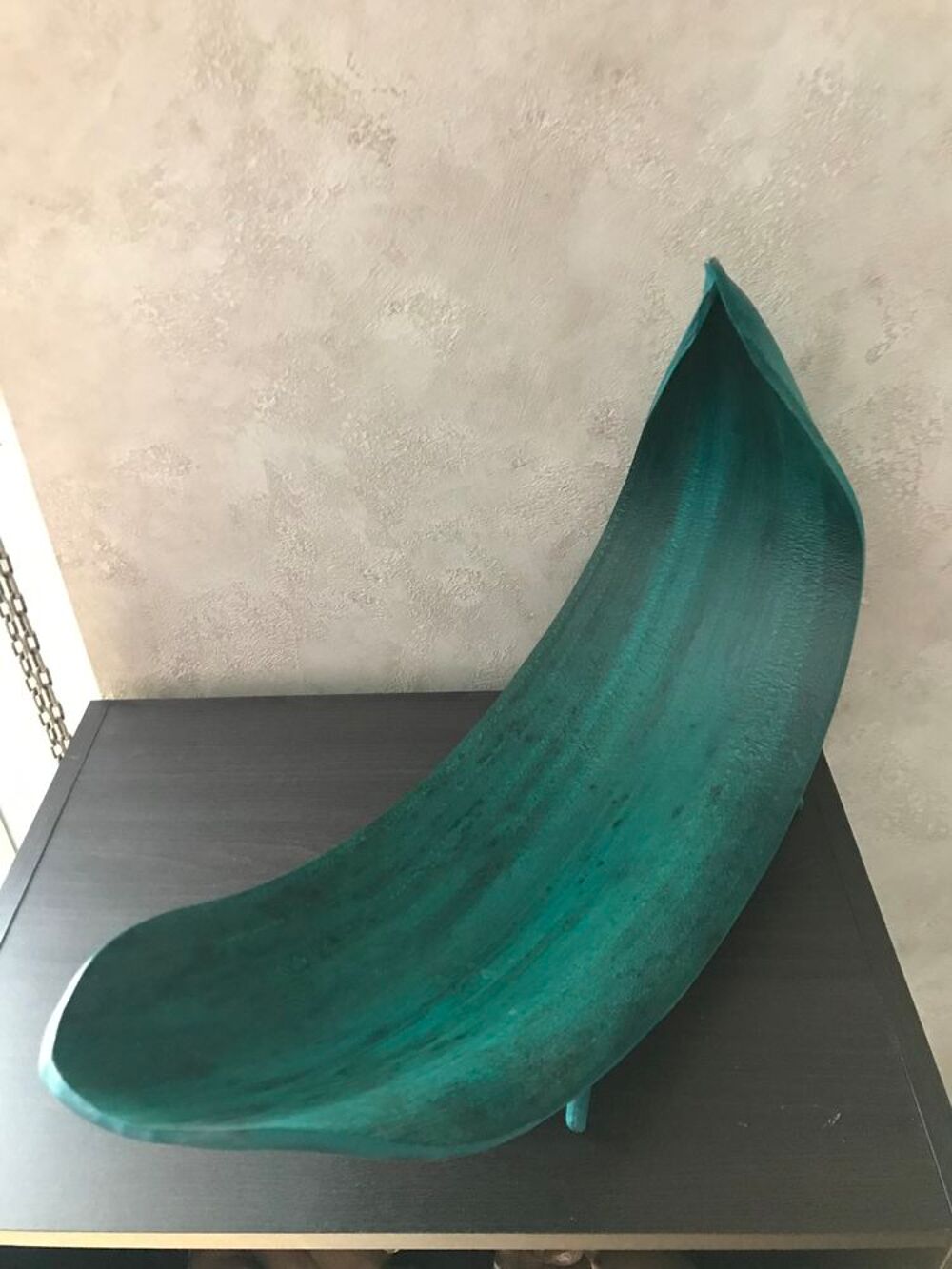 Coupelle &agrave; fruits ou autres en forme de feuille verte Cuisine