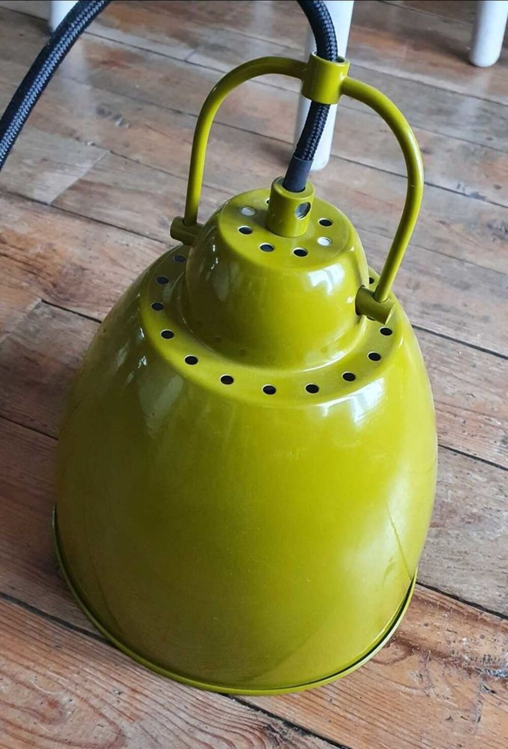Lampe lustre Alin&eacute;a vert anis neuve Décoration