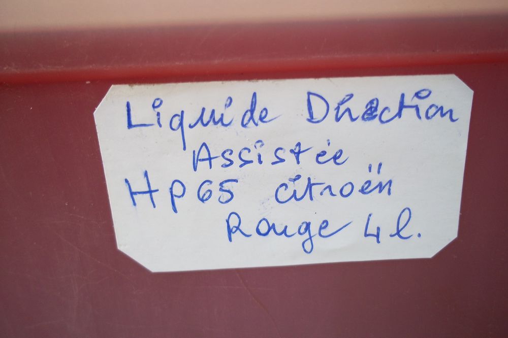 4 litres de liquide de direction assist&eacute;e HP 65 pour citro&ecirc;n Bricolage