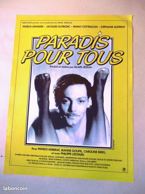 Synopsis cin�ma1982 PARADIS POUR TOUS Patrick Dewaere 24x32c 7 Curtafond (01)