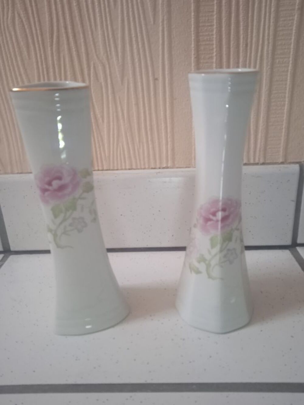 Vase soliflore porcelaine artisanal, neuf Décoration