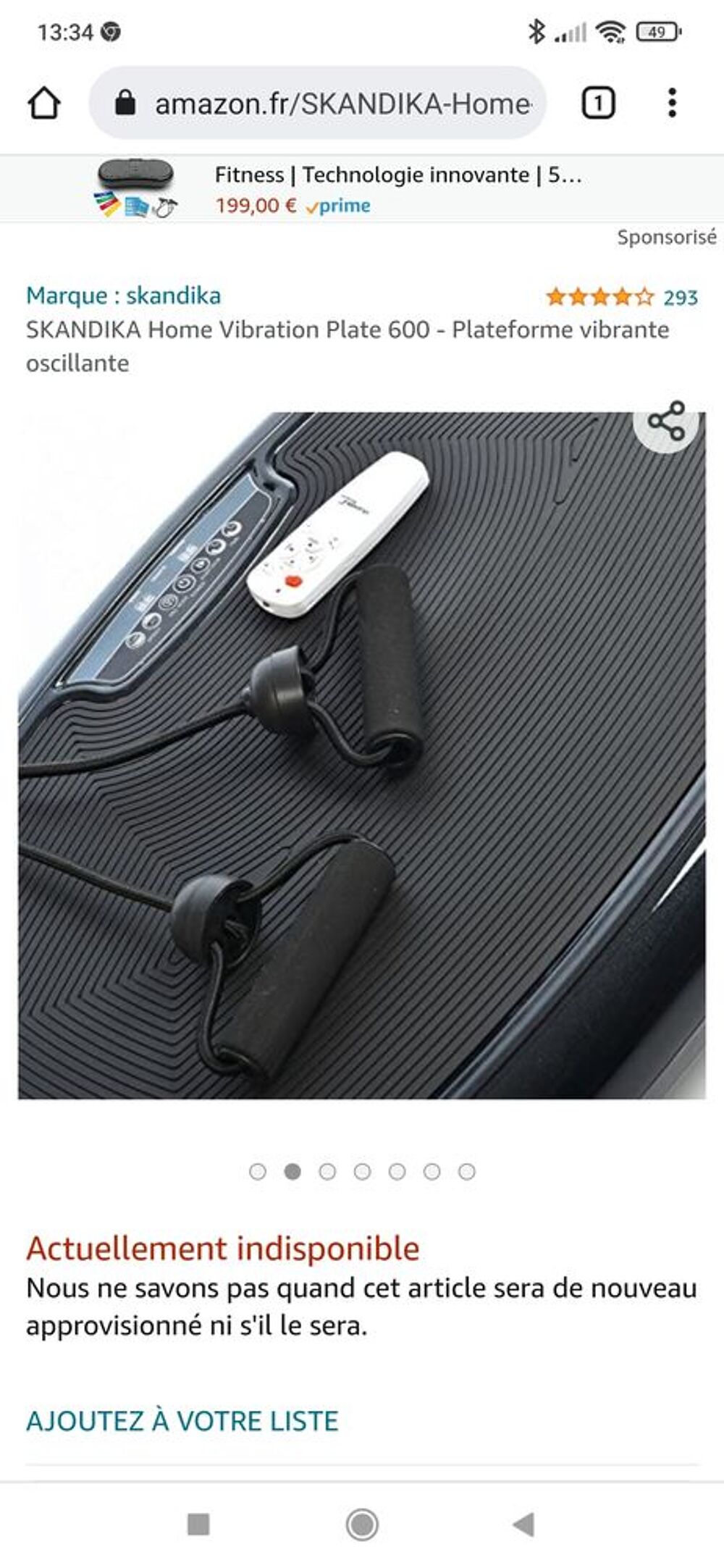 plateforme vibrante, oscillante Skandika Sports