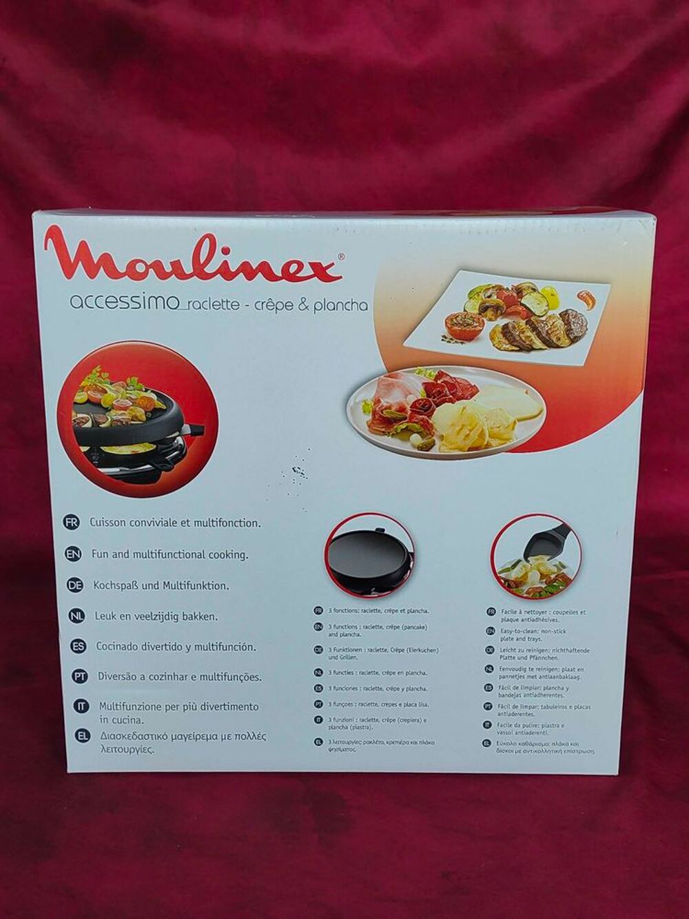 Appareil &agrave; raclette -cr&ecirc;pe et plancha moulinex neuf Electroménager