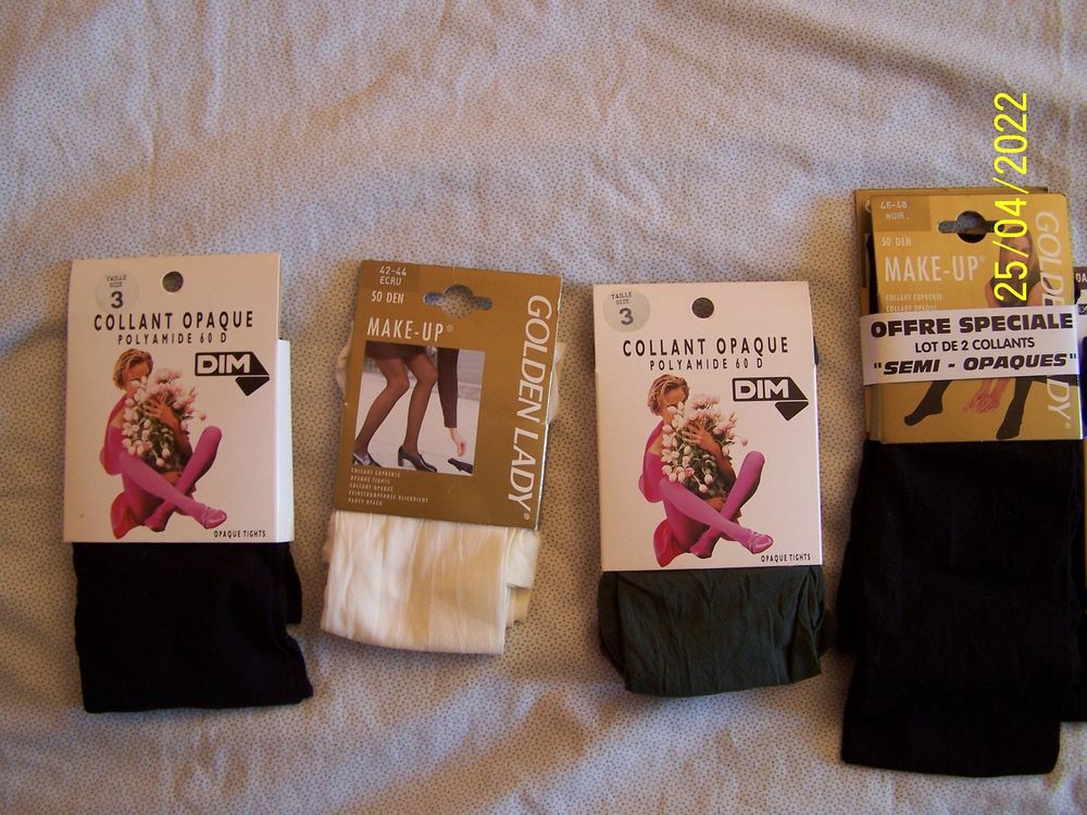Collants opaques taille 46/48 et taille 3 Vêtements