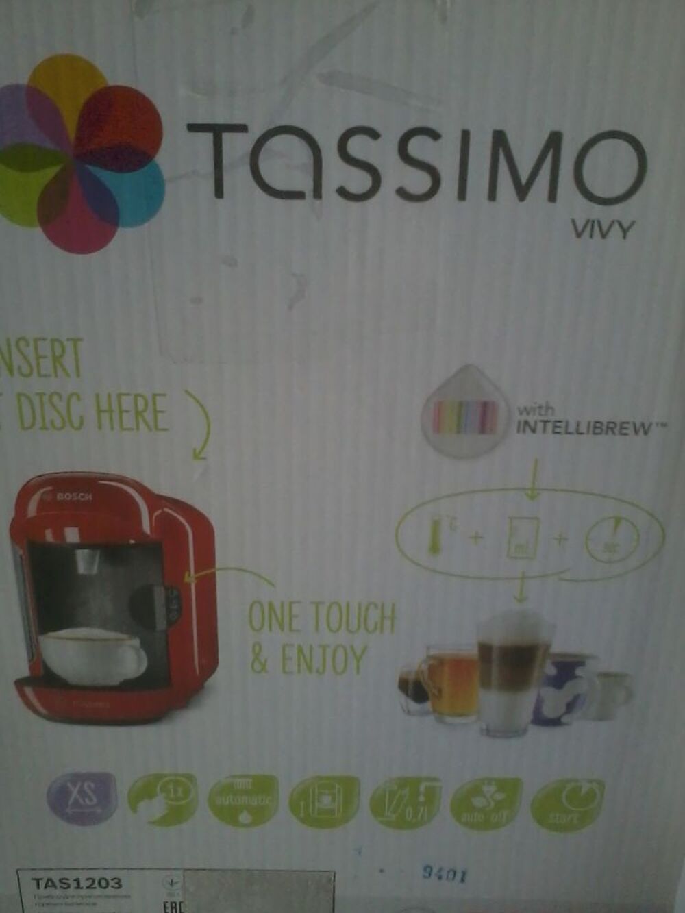 Cafeti&egrave;re Rouge BOSCH TASSIMO VIVY Neuve Electroménager