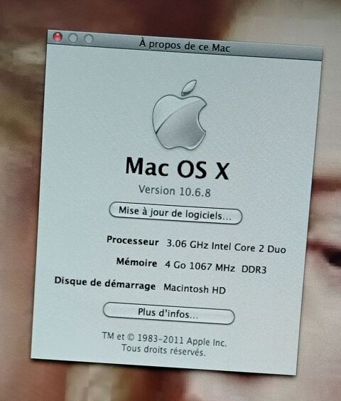 Mac OS X SNOW LEOPARD 10.6.8 0 Carqueiranne (83)