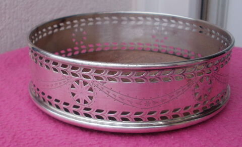 Dessous de bouteille plaqué argent Presidential wine coaster 12 Montauban (82)
