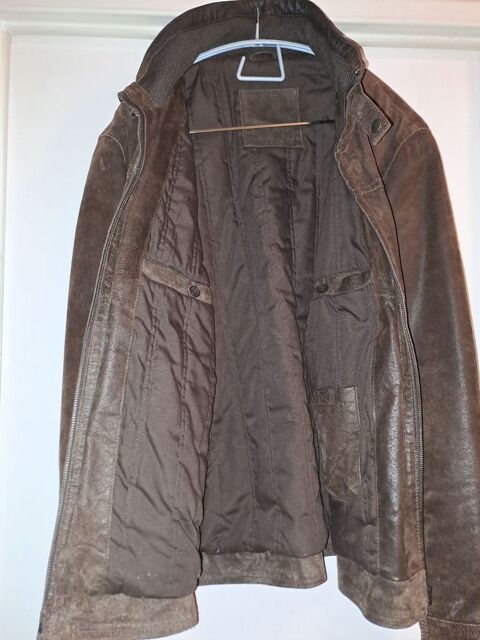 Blouson homme en croûte de cuir vieilli 35 Sentenac-d'Oust (09)