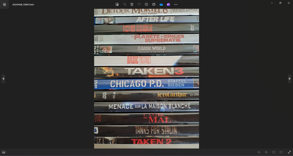 1 euro l'article DVD et blu-ray