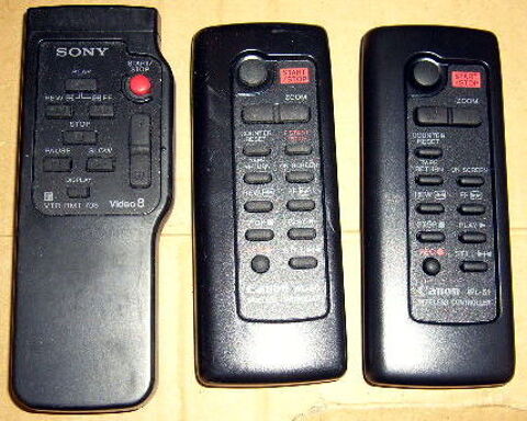 3 t�l�commandes camescope canon et sony 20 Versailles (78)