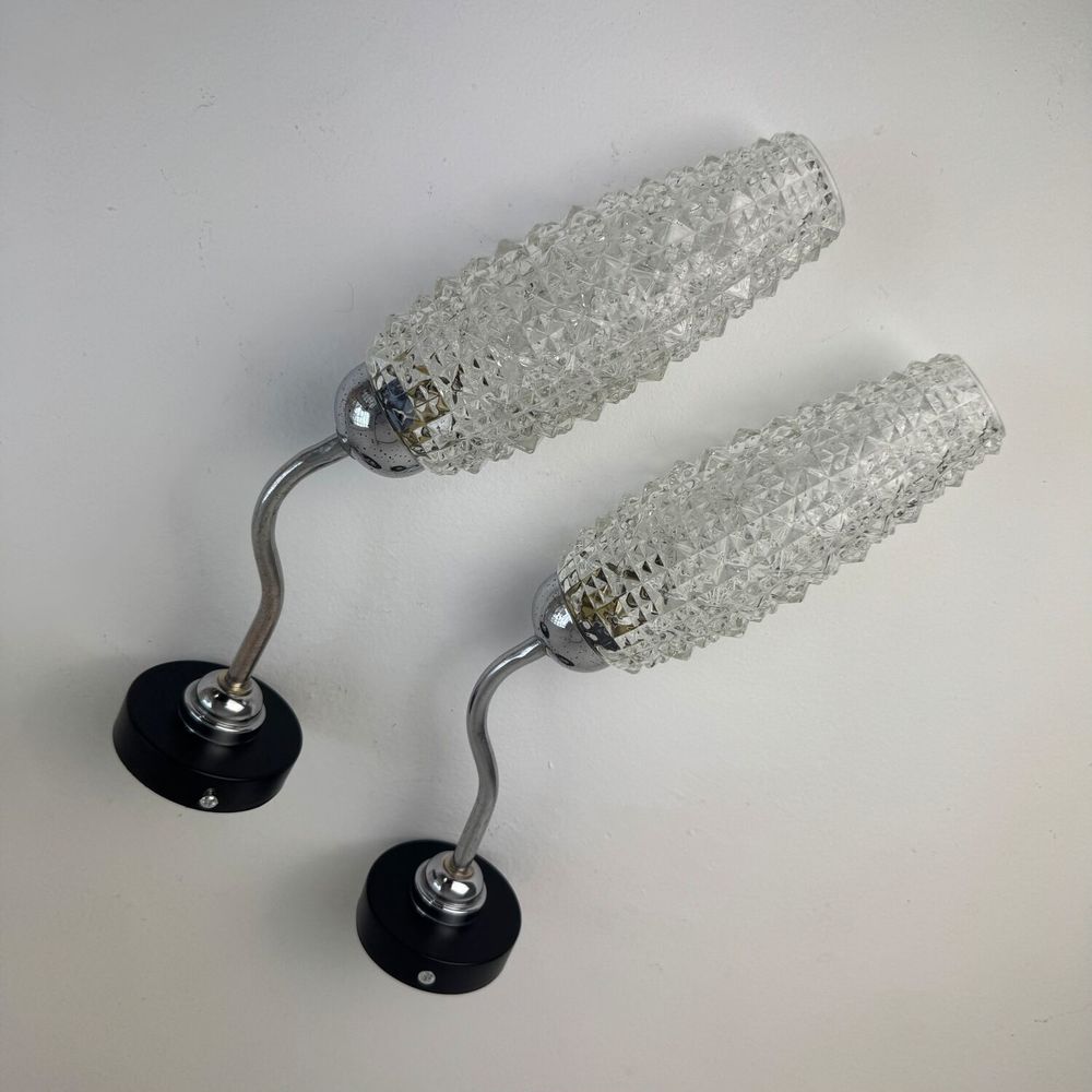 PAIRE D'APPLIQUE VINTAGE COL DE CYGNE D�coration