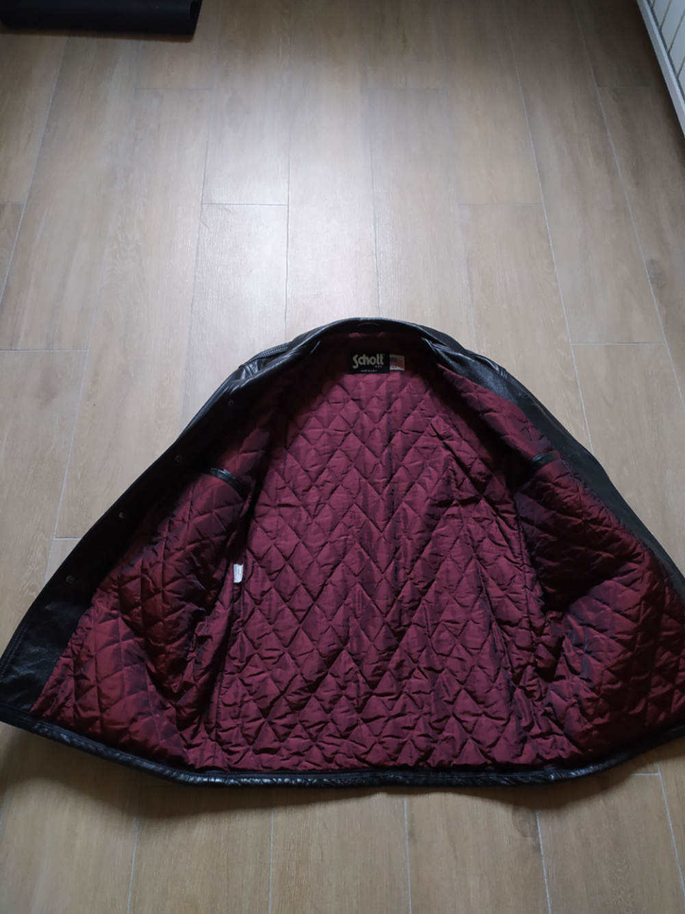 Veste en cuir Schott Vêtements