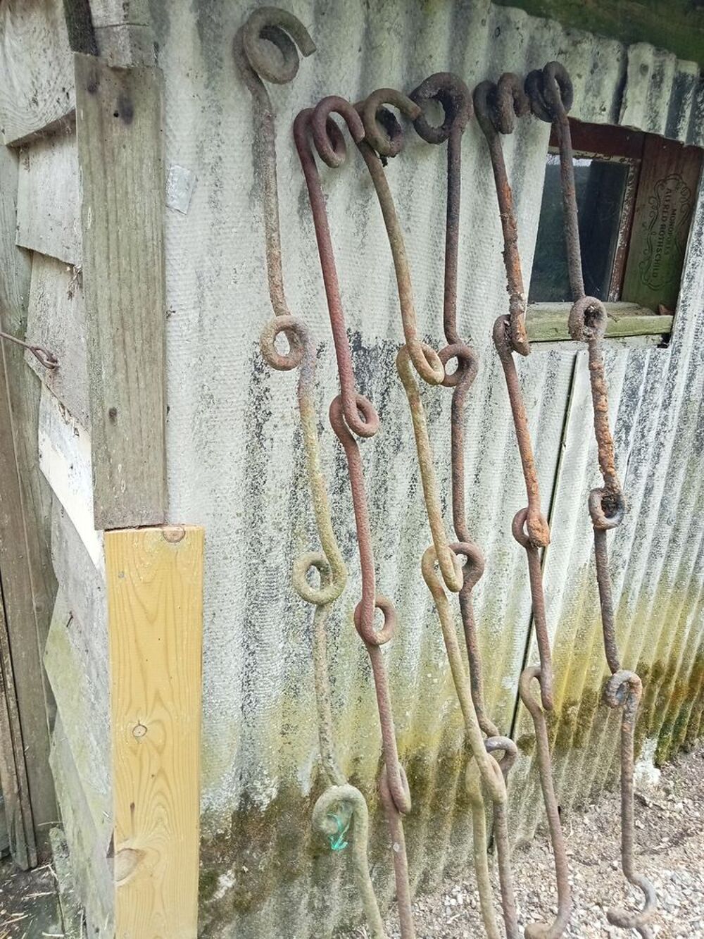 Lot de 6 piquets queue de cochon Anciens Bricolage