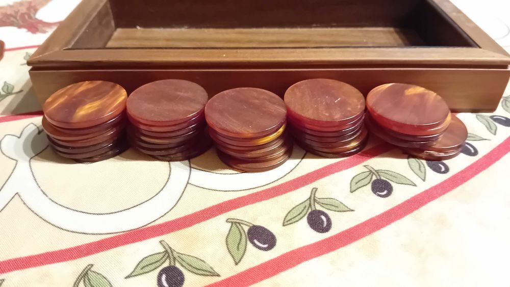 Boite &agrave; jetons de jeux DAL NEGRO SUPERBE 