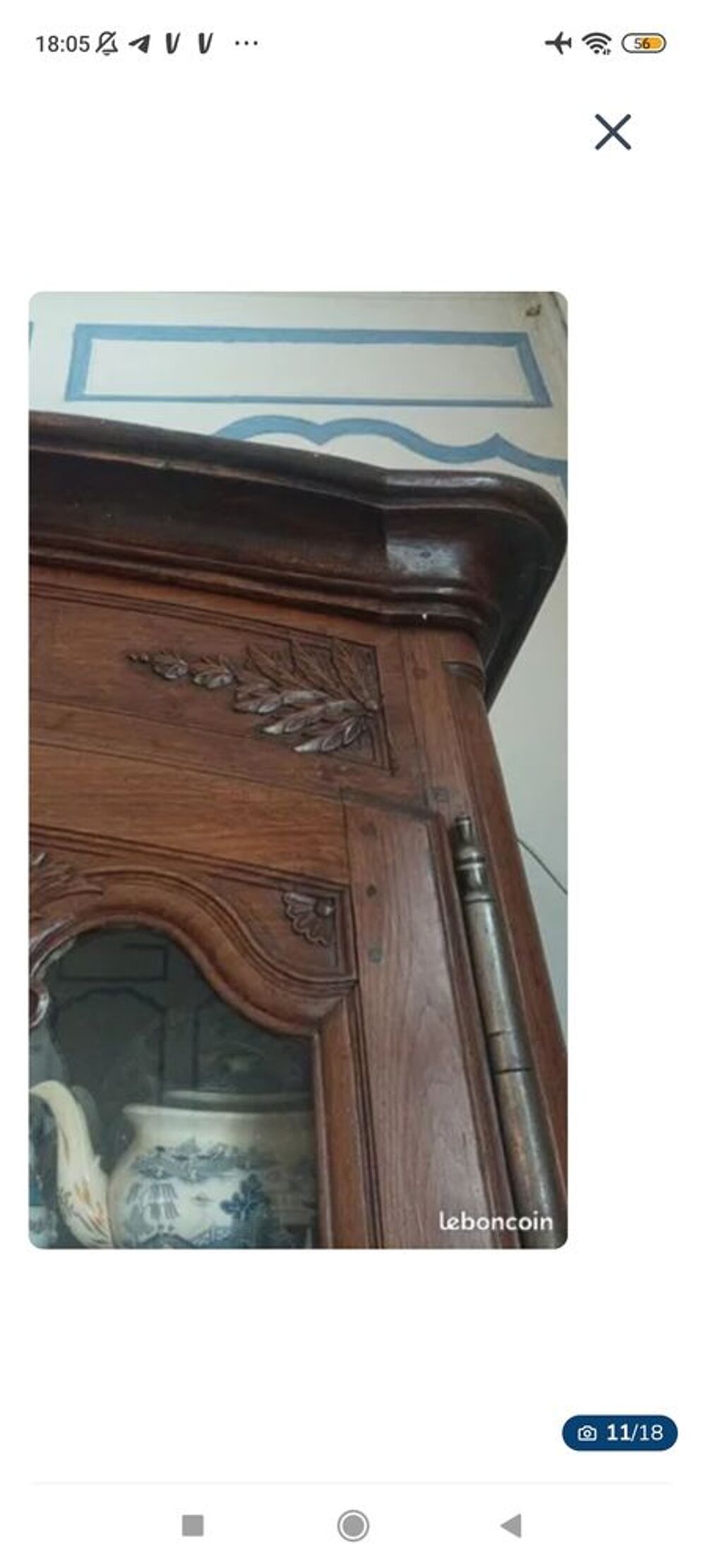 Magnifique meuble tr&egrave;s ancien ( vitrine, bahut, armoire ) Meubles