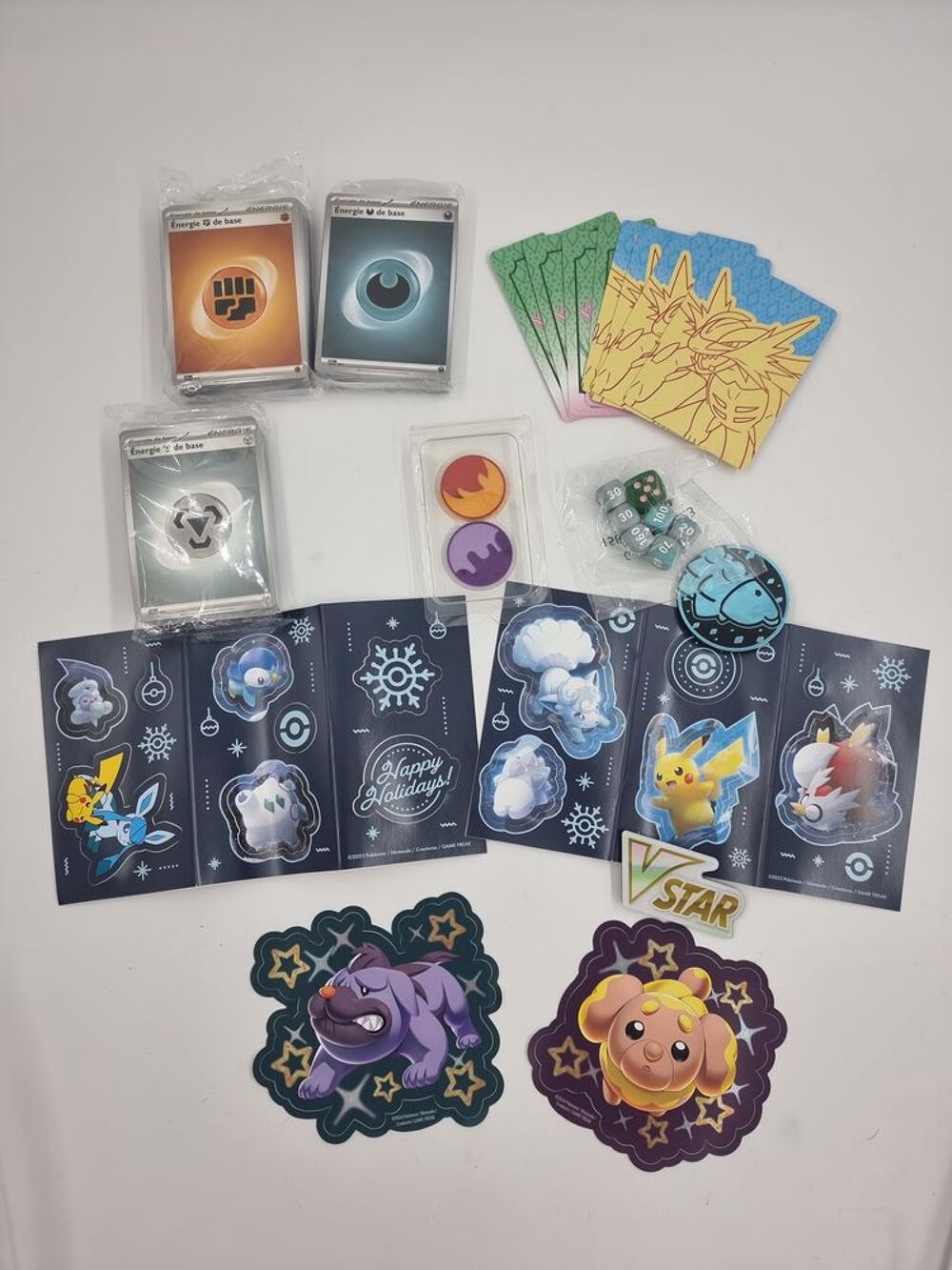Lot de carte Pok&eacute;mon N&deg;3 : 3 Paquets cartes energie (neuf) 