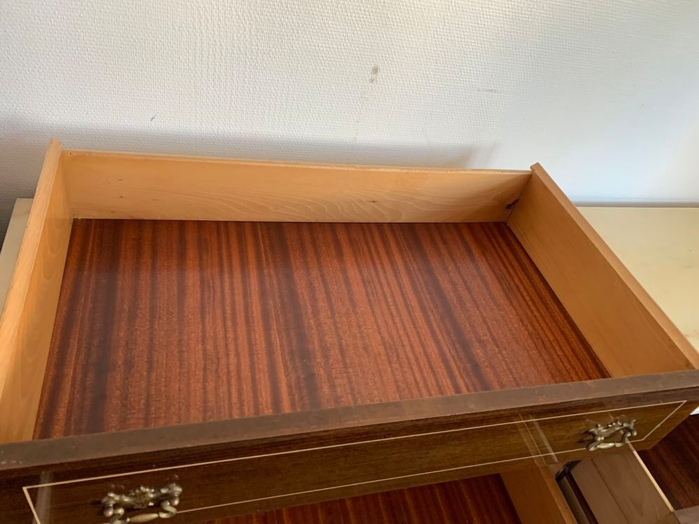 SOMPTUEUX ENFILADE/COMMODE/BAHUT BOIS : MARBRE &amp; BOIS NOBLE Meubles