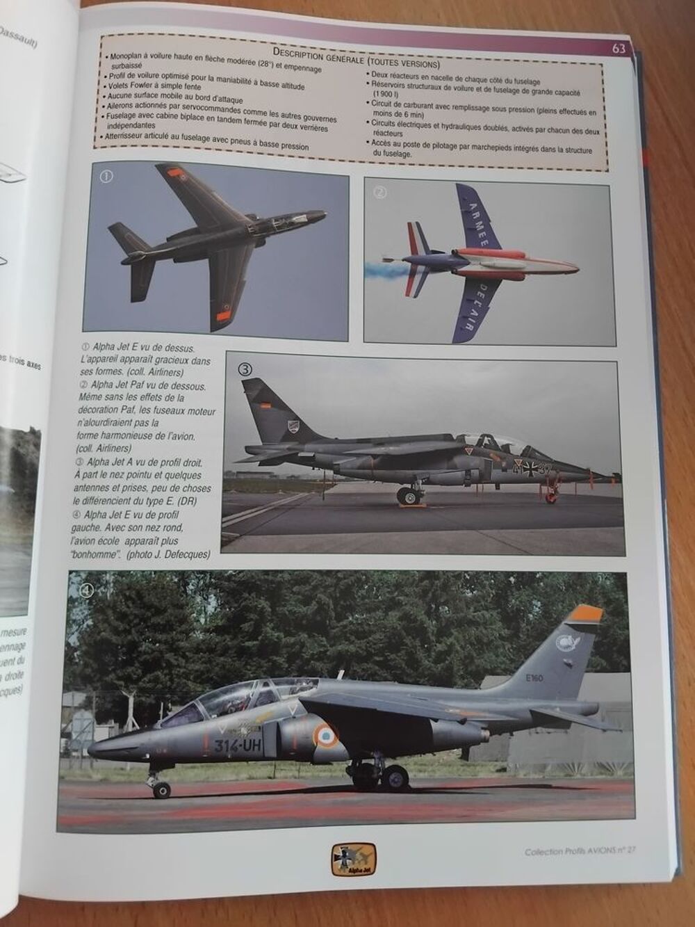 Alpha jet : 40 ans, 1973-2013. Profils Avions N&deg;27 Livres et BD