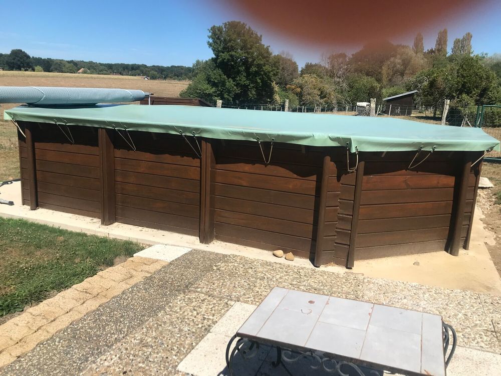 PISCINE HORS SOL BOIS Jardin