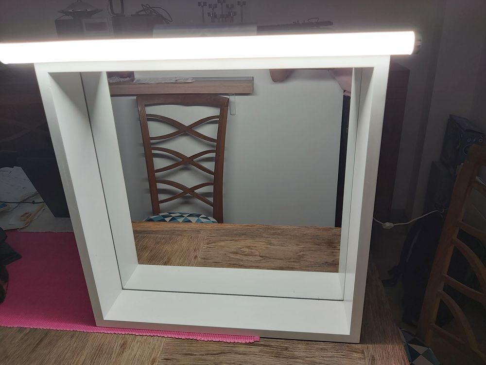 Miroir + applique led 10W 57cm Meubles