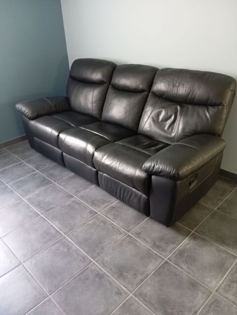 Canap� cuir noir  150 Est�nos (31)