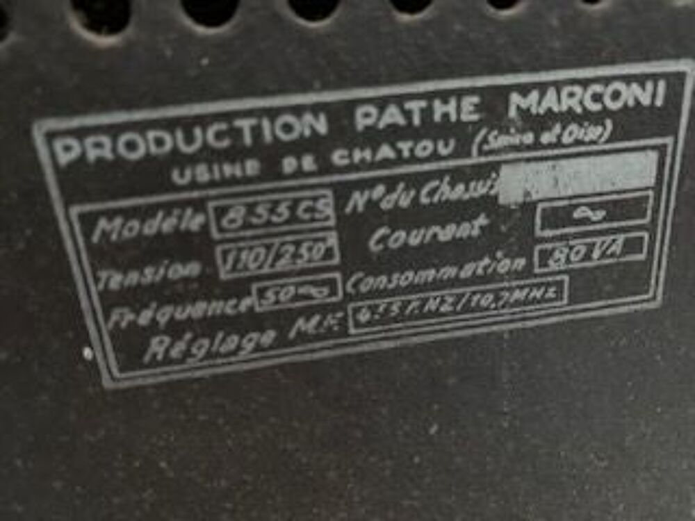 POSTE TOURNE DISQUE PATHE MARCONI POUR COLLECTIONNEUR Audio et hifi