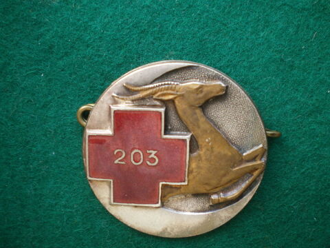 Insigne de Sant - Ambulance Chirurgicale Lgre 203. 45 Caen (14)