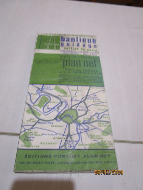 carte routi�re PLAN NET banlieue sorties de Paris 2 Chanteloup-en-Brie (77)