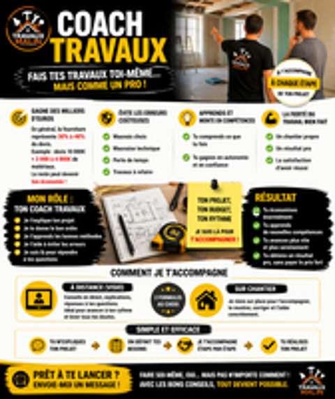   Devis travaux, coaching, outils et réalisation complète 