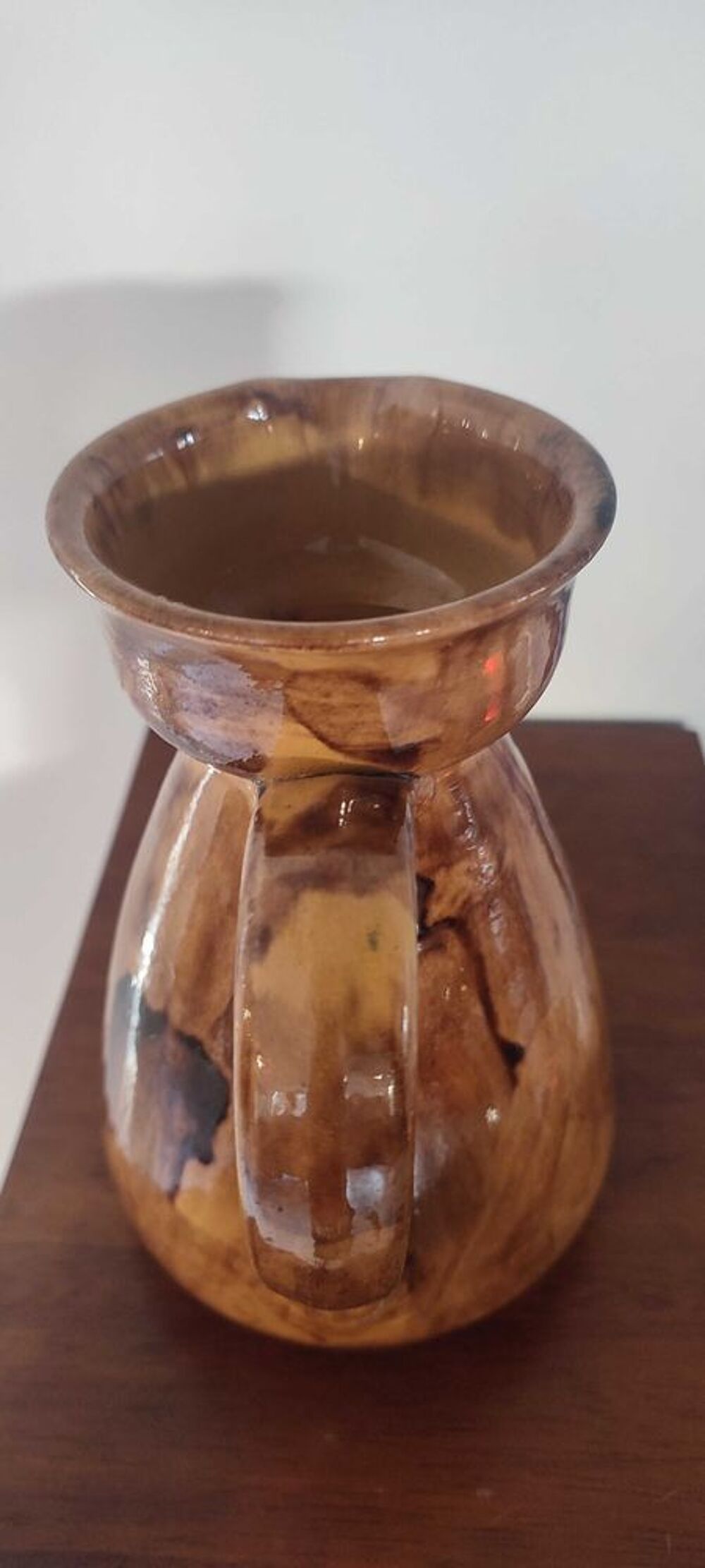 Pichet ancien c&eacute;ramique rustique . Ann&eacute;es 50/70 