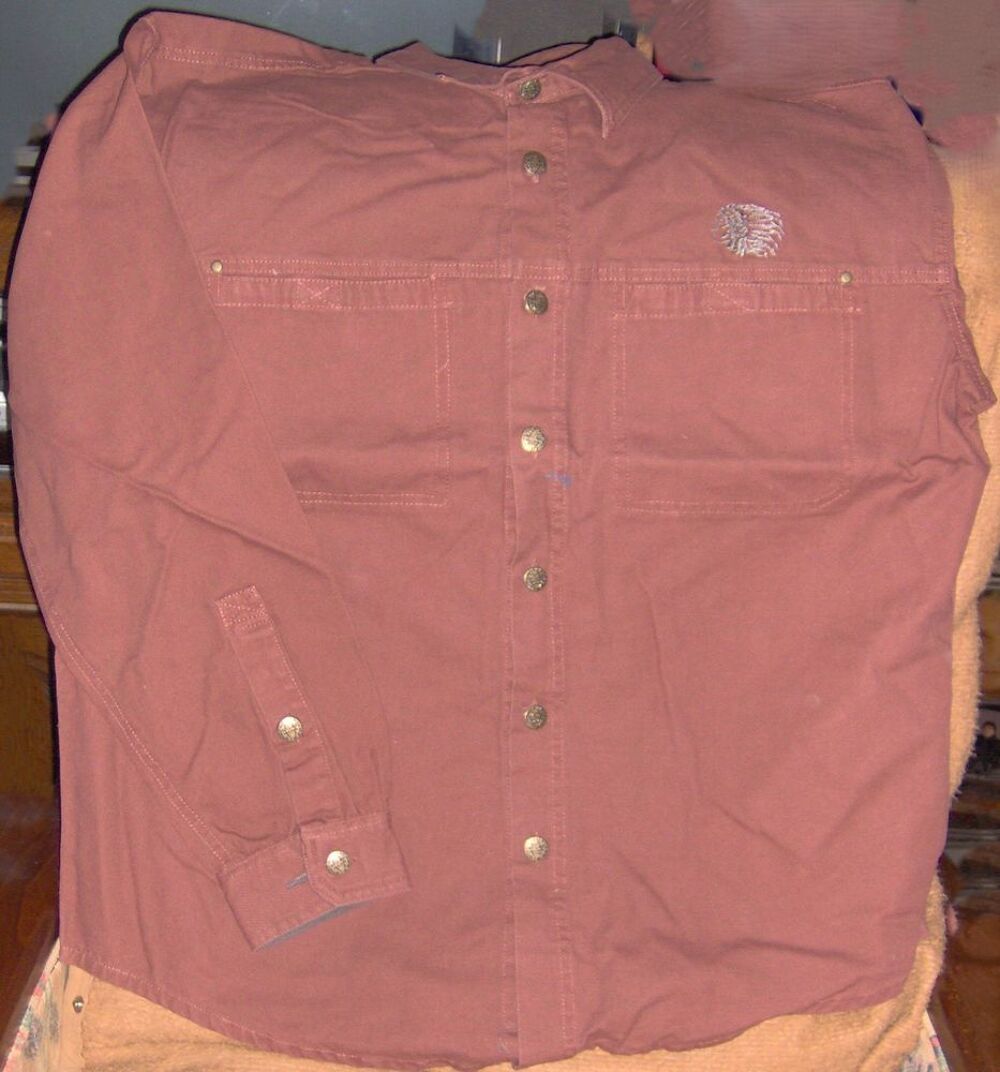 Chemise Neuve en Jean - Rouille - Taille 6 - V�tements