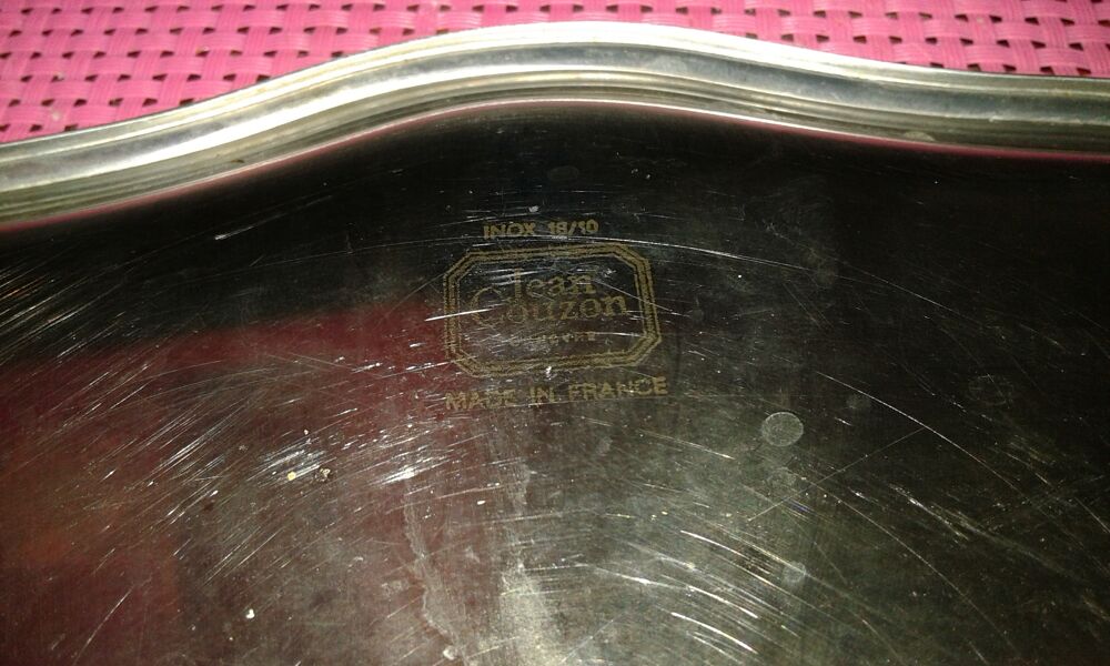 plat rond en inox Cuisine