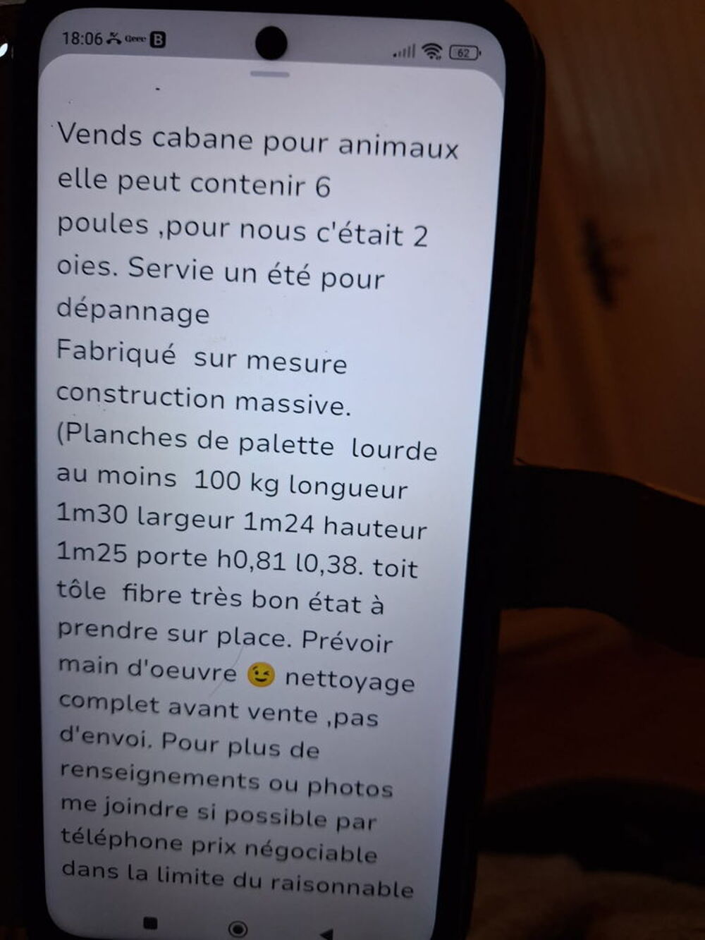 Cabane en bois tr&egrave;s lourde Bricolage