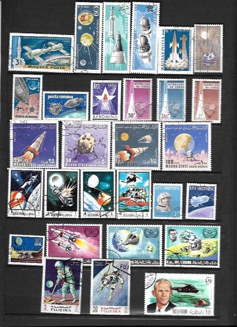 Timbres sur l'espace lot n� 02 2 Viry-Noureuil (02)