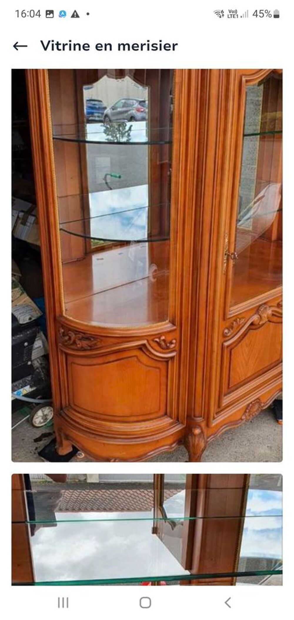 vitrine en meurisier Meubles