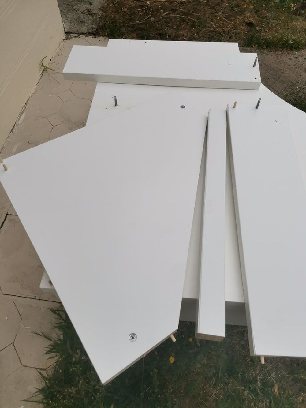 Bureau Blanc Multifonctionnel avec Rangement Meubles