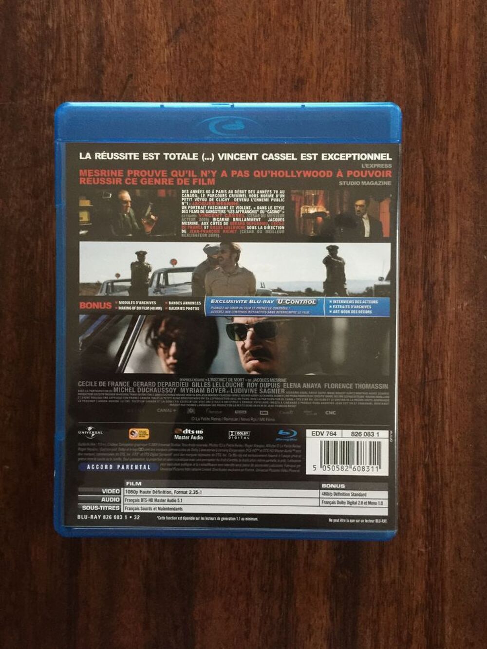 Blu ray " Mesrine - L' instinct de mort " DVD et blu-ray